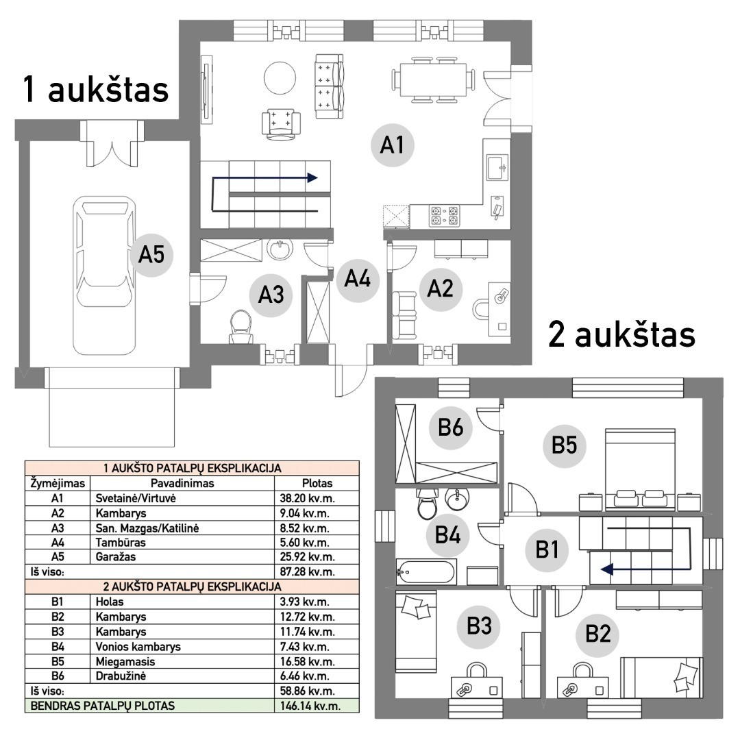 Parduodamas namas Ernesto Galvanausko, Pavilnys, Vilniaus m., Vilniaus m. sav., 146.14 m2 ploto, 2 aukštai 22