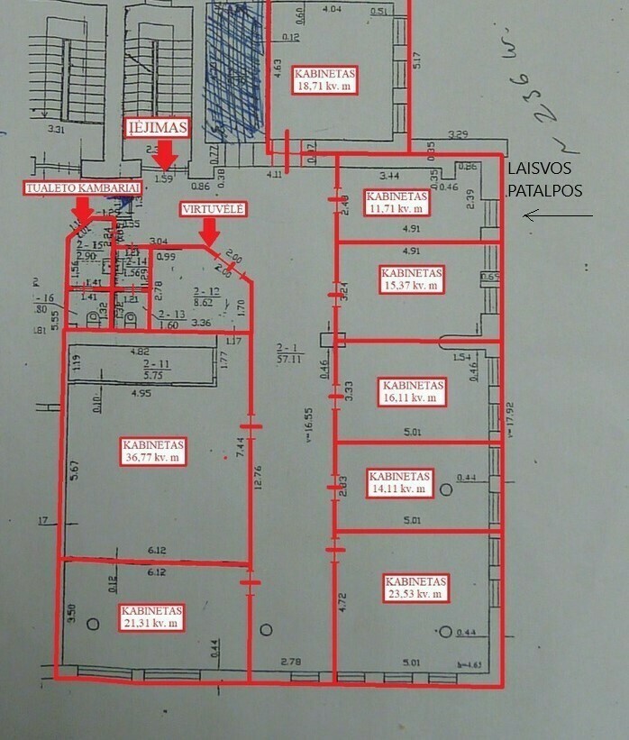 Nuomojamos administracinės patalpos Pulko g., Senamiestis, Alytaus m., Alytaus m. sav., 11.71 m2 ploto 13